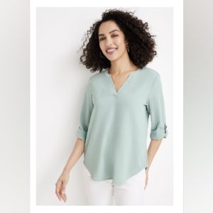 Maurices XL 3/4 sleeve pop over blouse